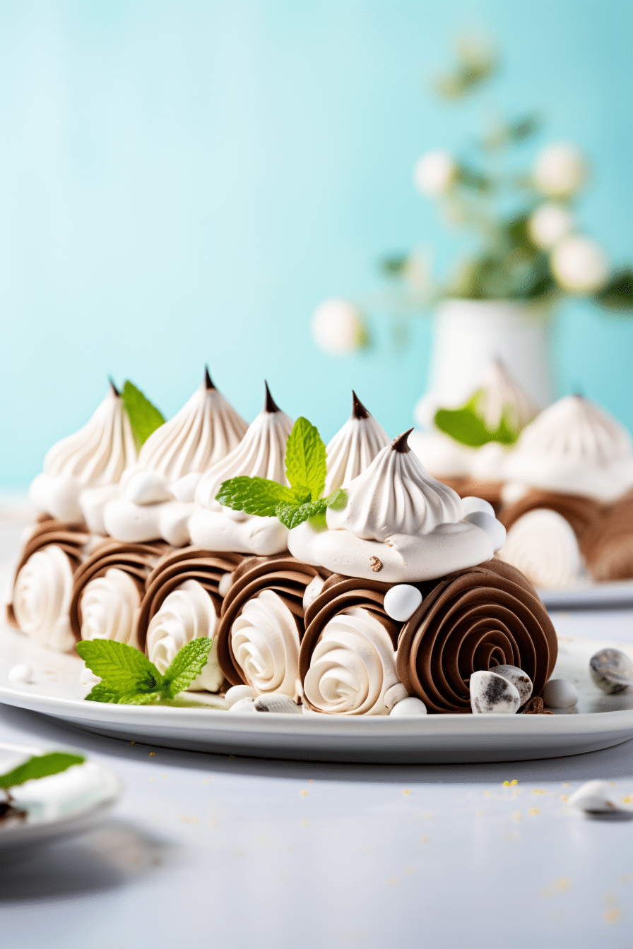 Preparing Keto Chocolate Yule Log