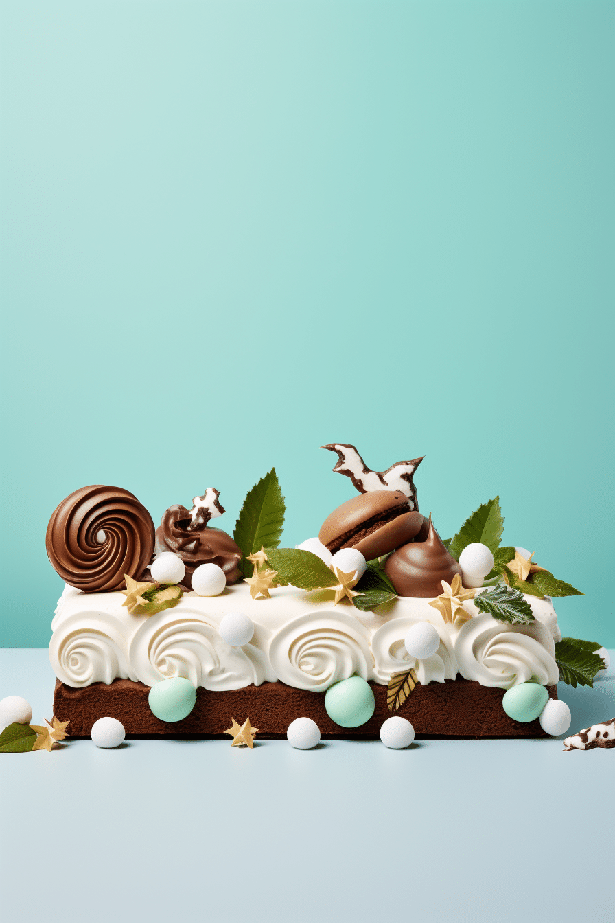 Keto Chocolate Yule Log