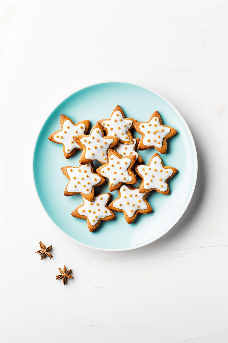 Baked Keto Cinnamon Star Cookies