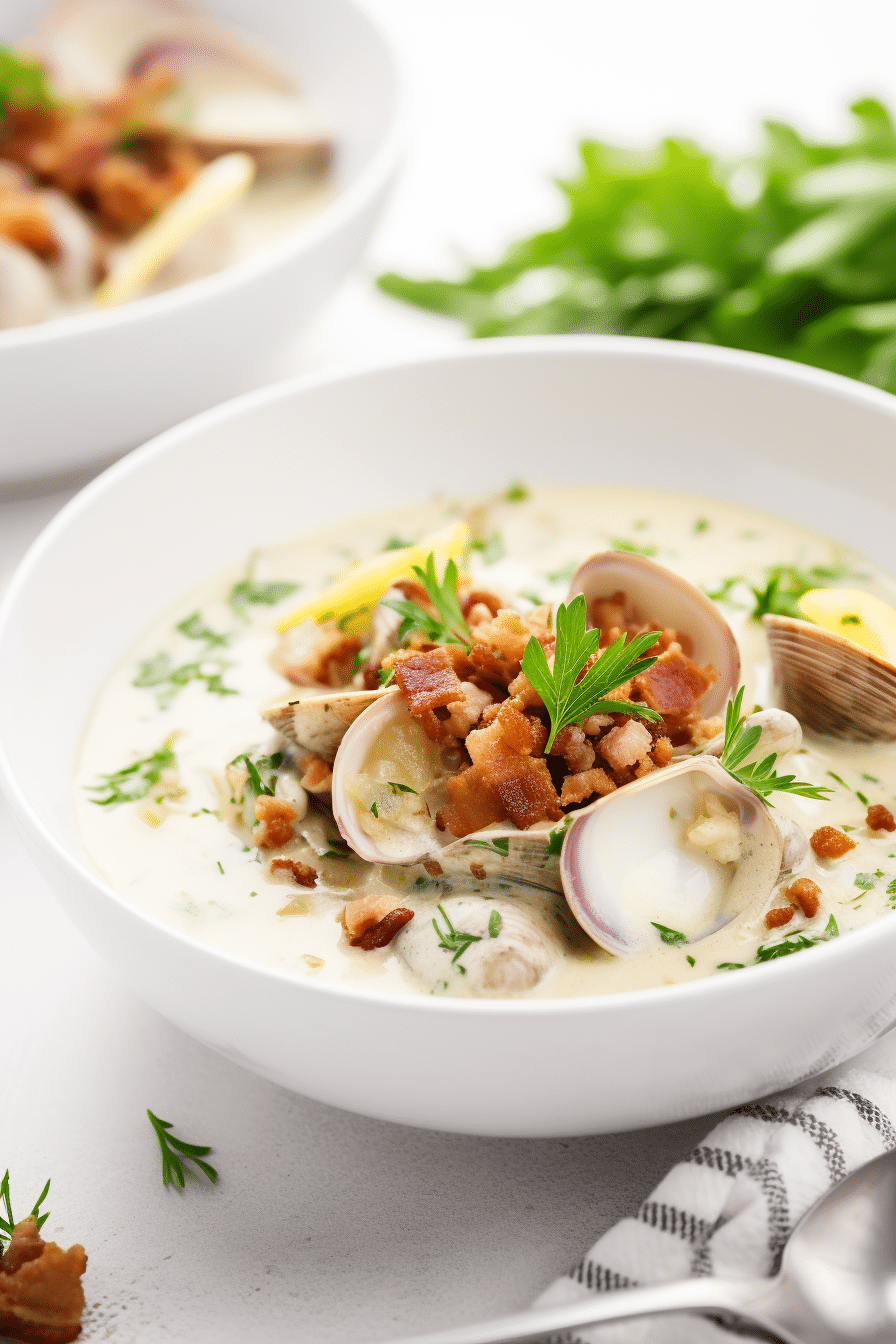 Creamy Keto Clam Chowder Preparation