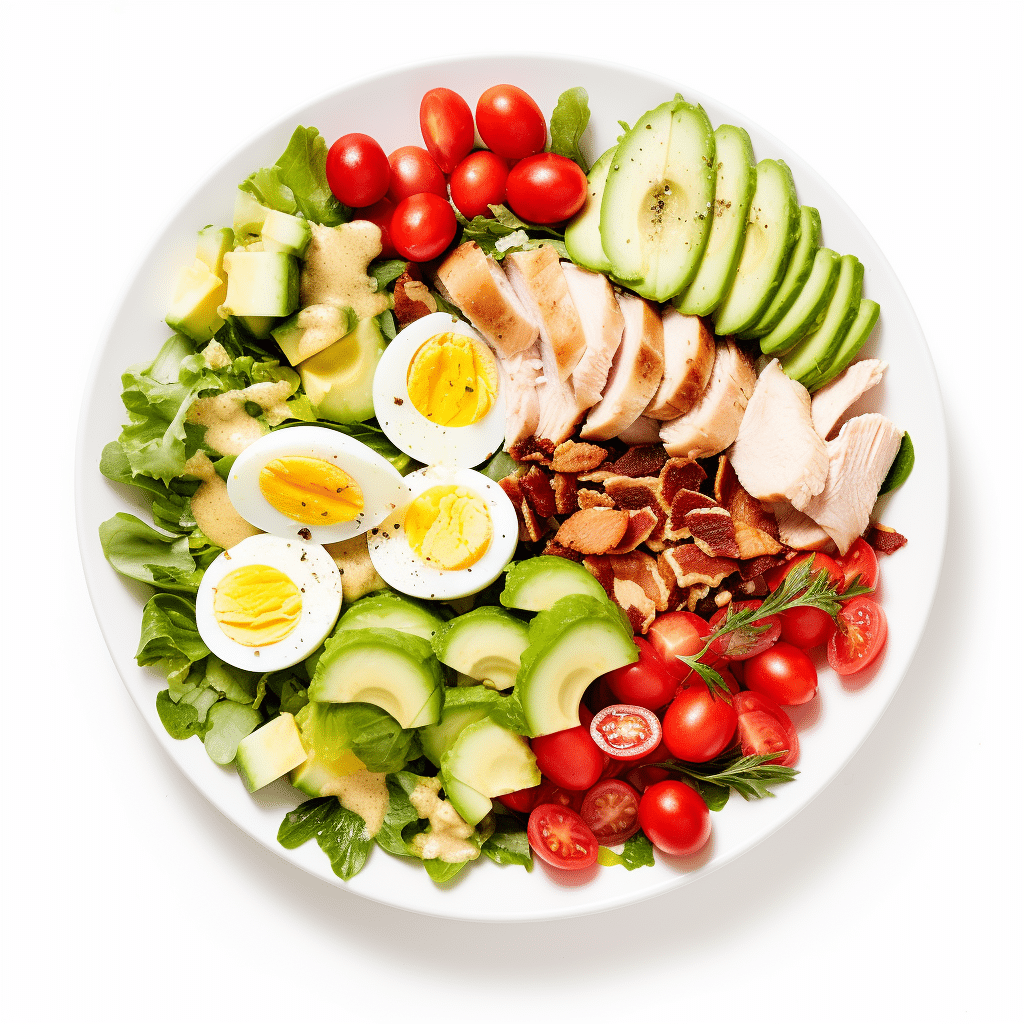 Keto Cobb Salad Preparation