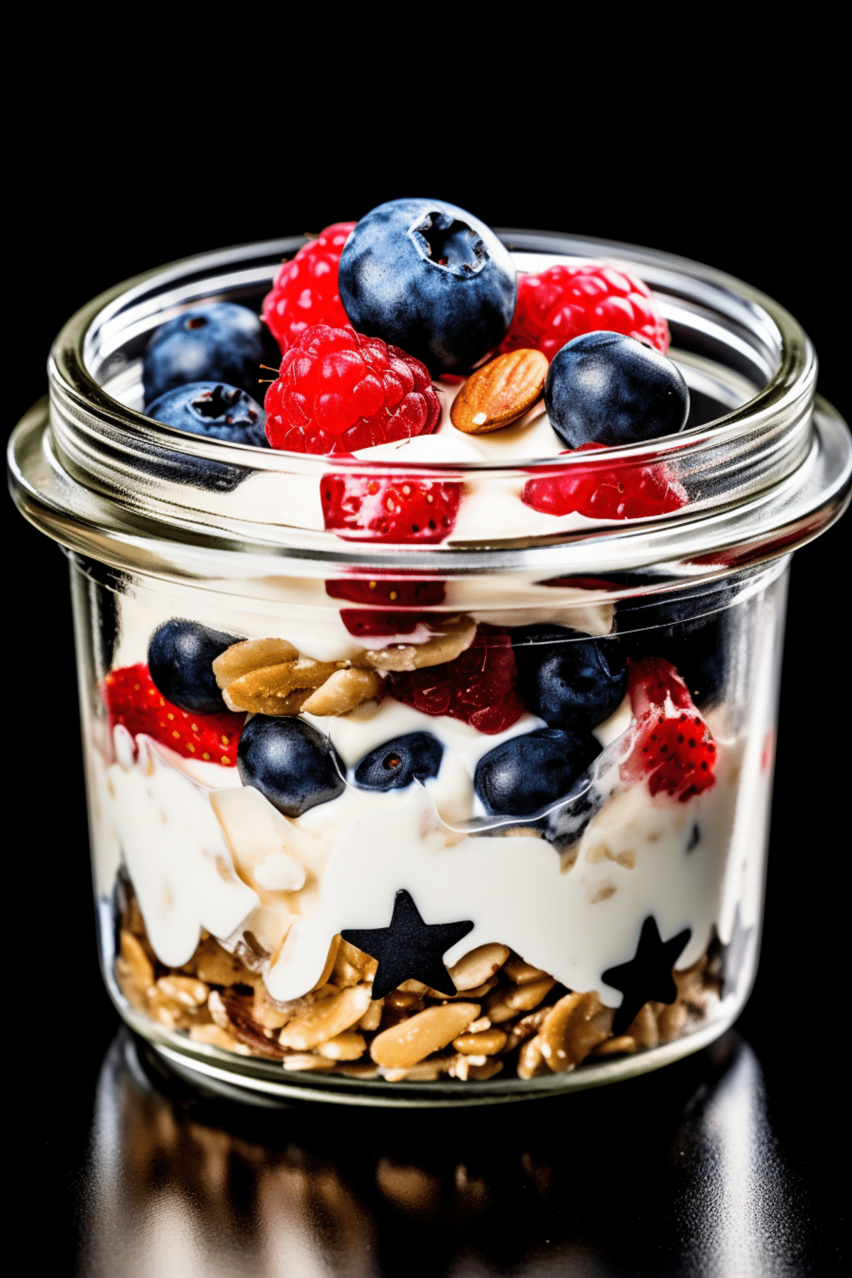 Keto Coconut Yogurt Parfait with Nuts and Berries_001