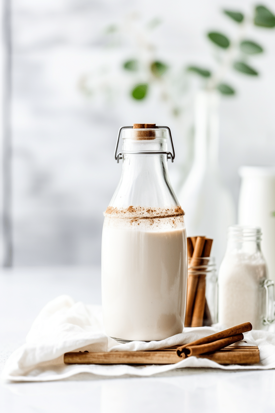Keto Coquito in a Festive Glass