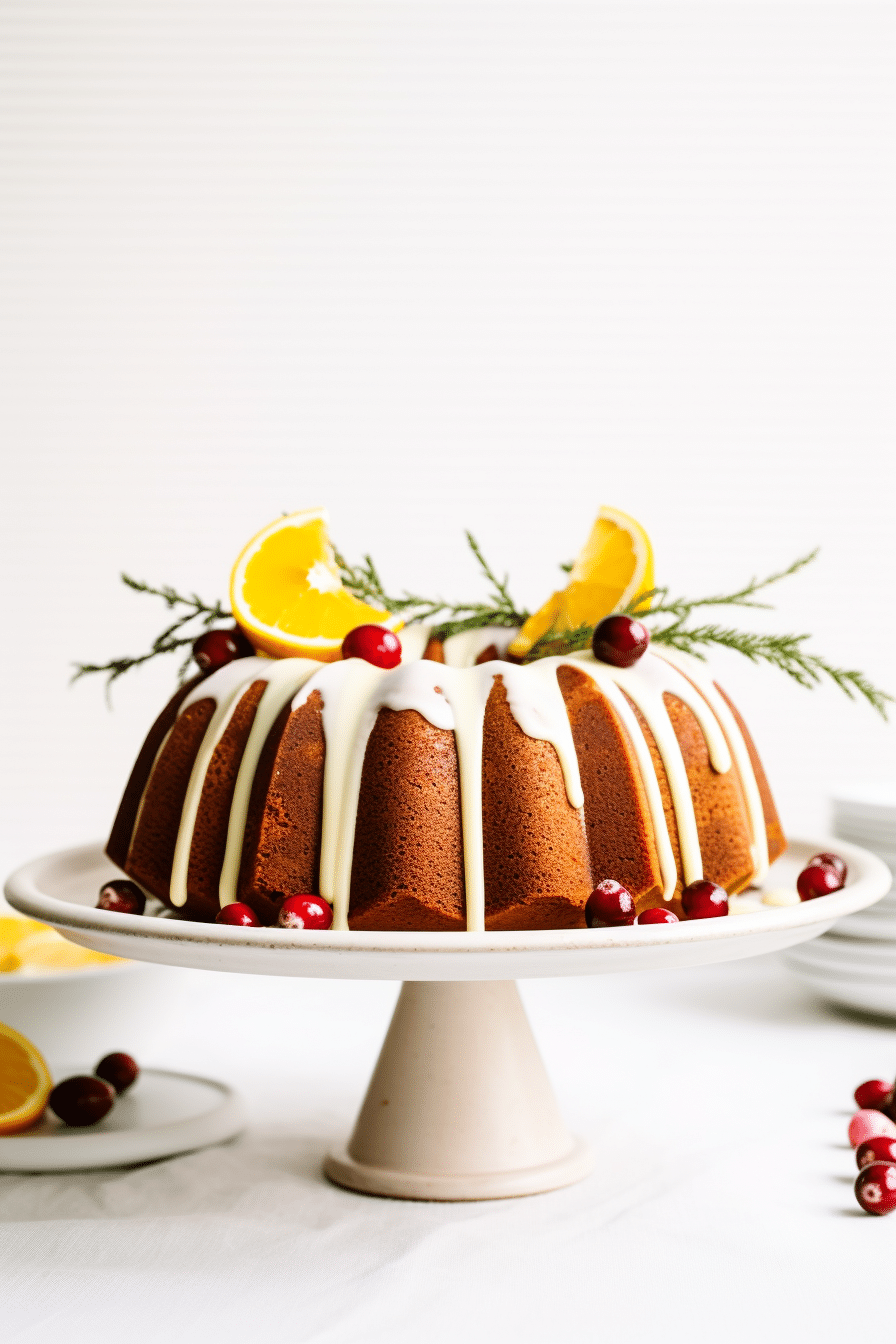 Keto Cranberry Orange Bundt Cake
