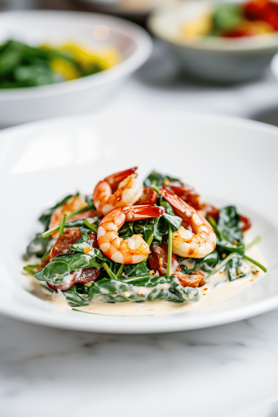 Keto Creamy Tuscan Shrimp