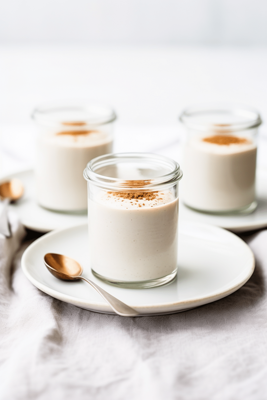 Keto Eggnog Panna Cotta in Ramekins