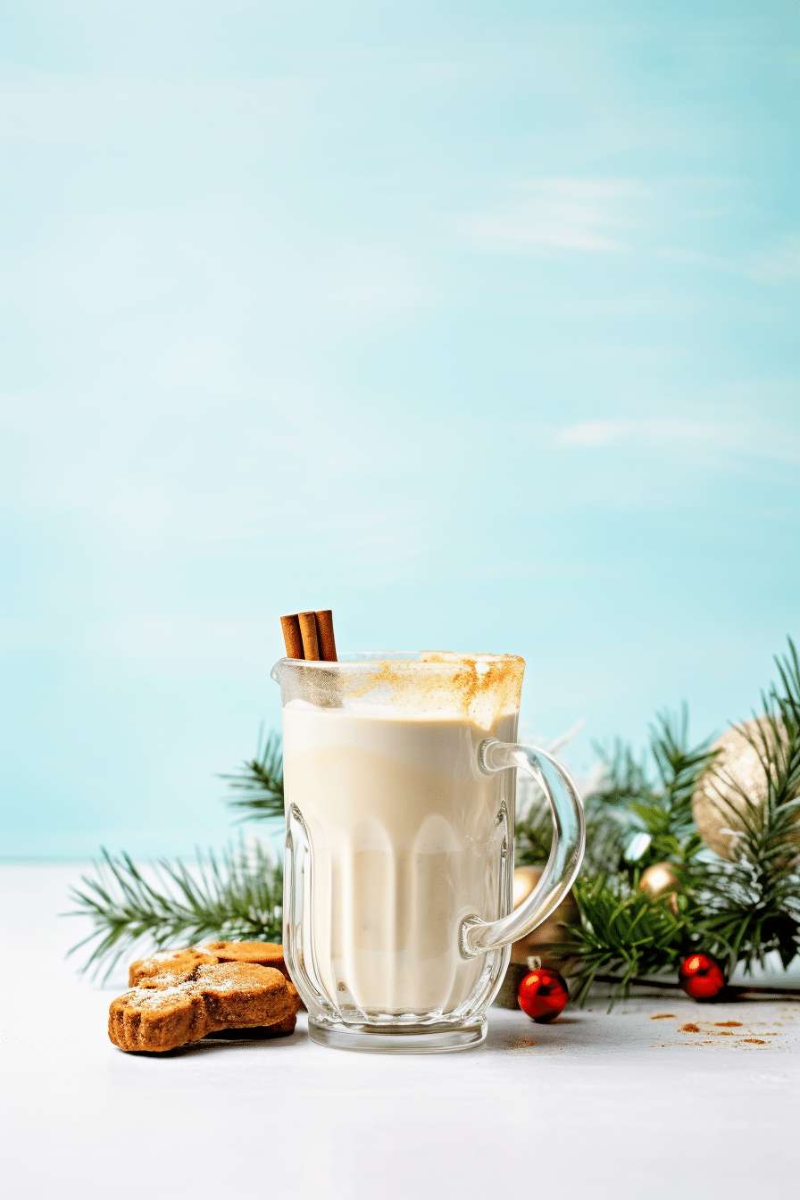 Keto Eggnog in a Festive Setting