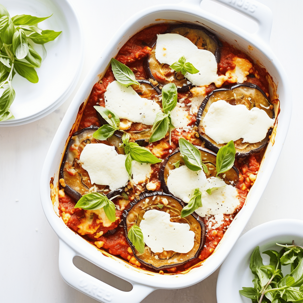 Keto Eggplant Parmesan Preparation