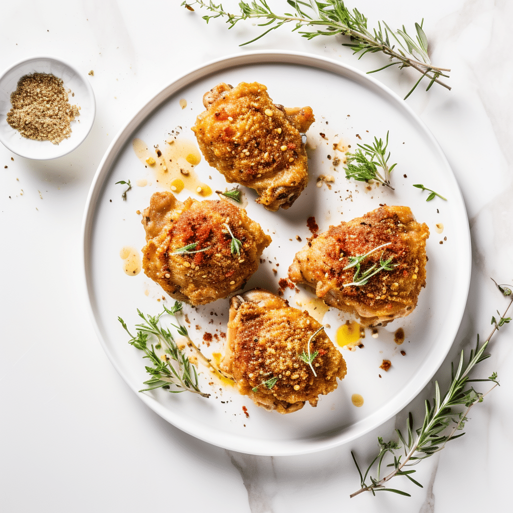 Crispy Keto Fried Chicken Ready to Serve