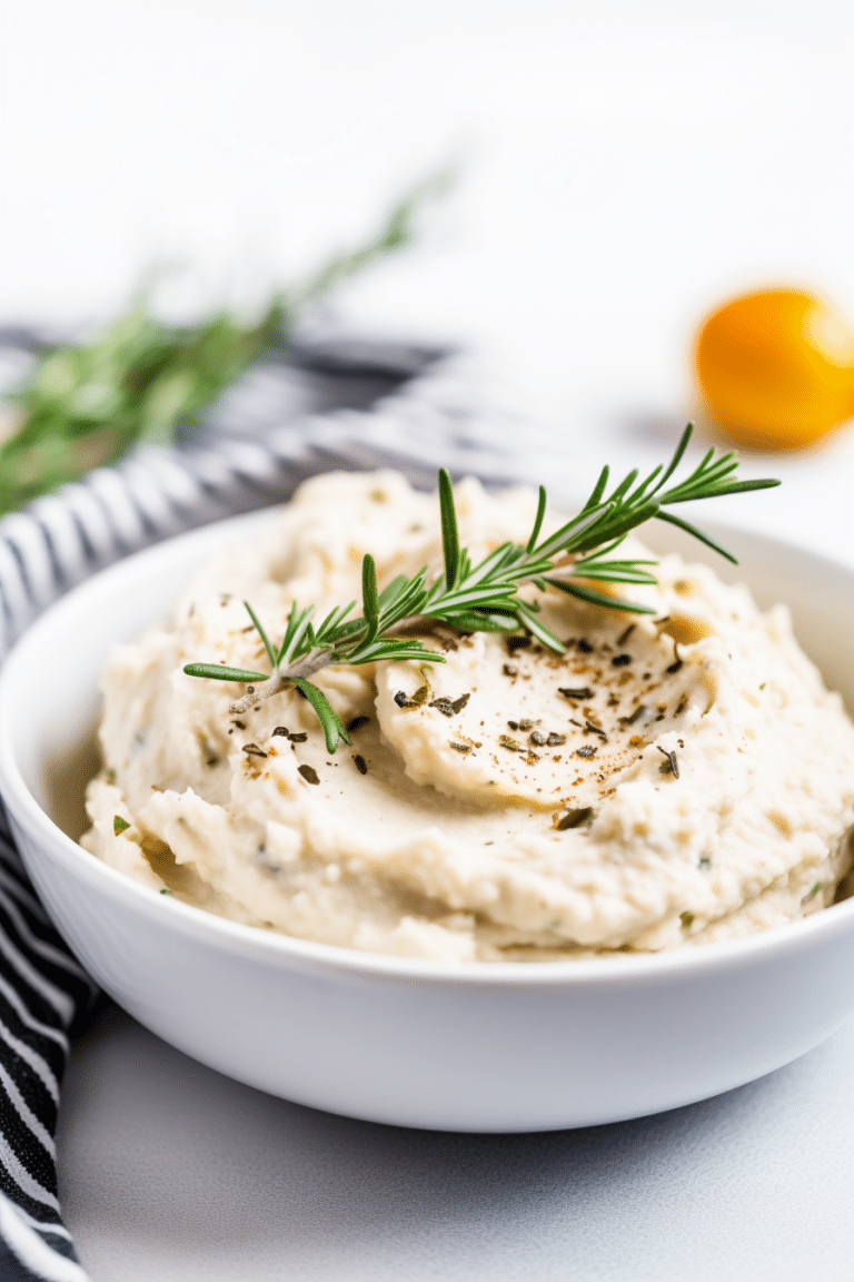Keto Garlic and Rosemary Mashed Cauliflower_002