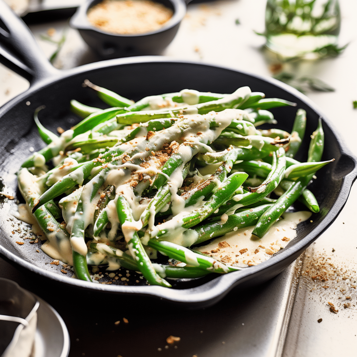 keto garlic parmesan green beans recipe_001