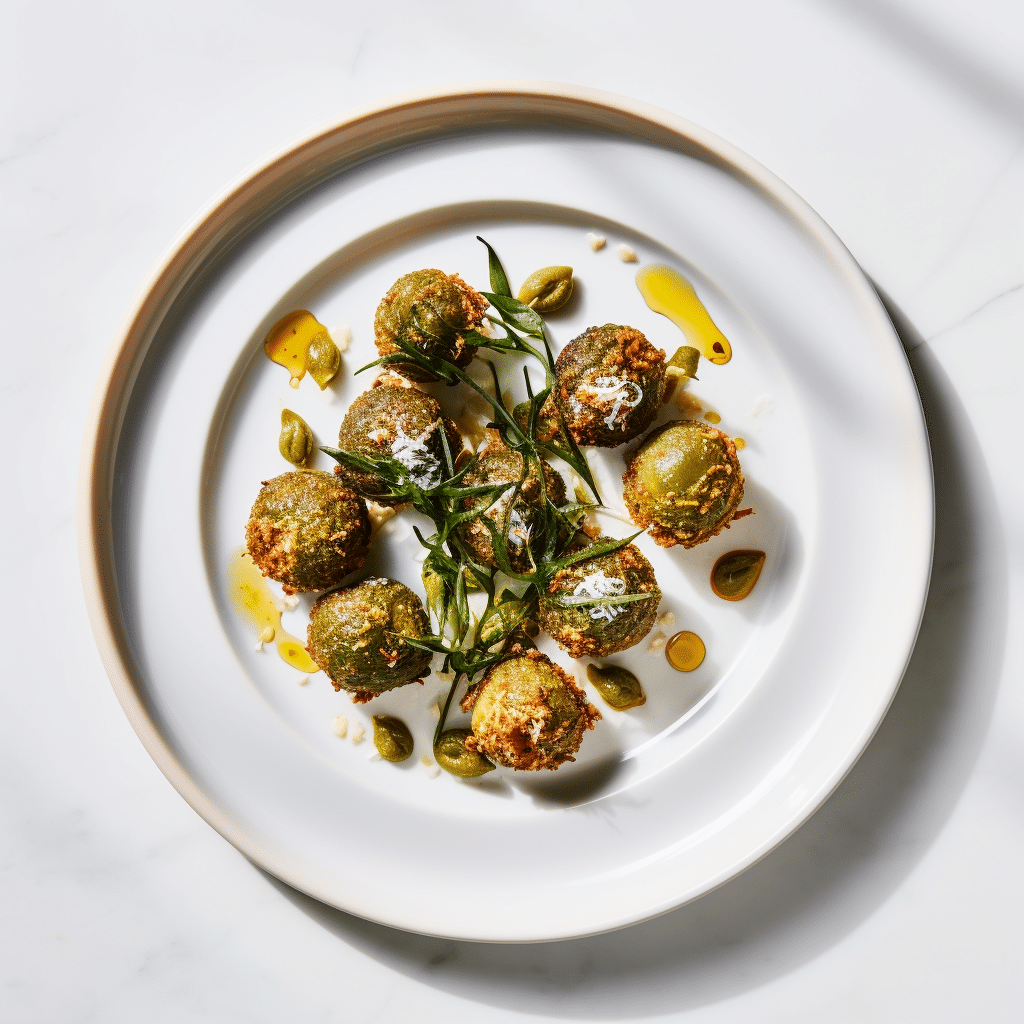 Keto Gilda Fried Olives Preparation
