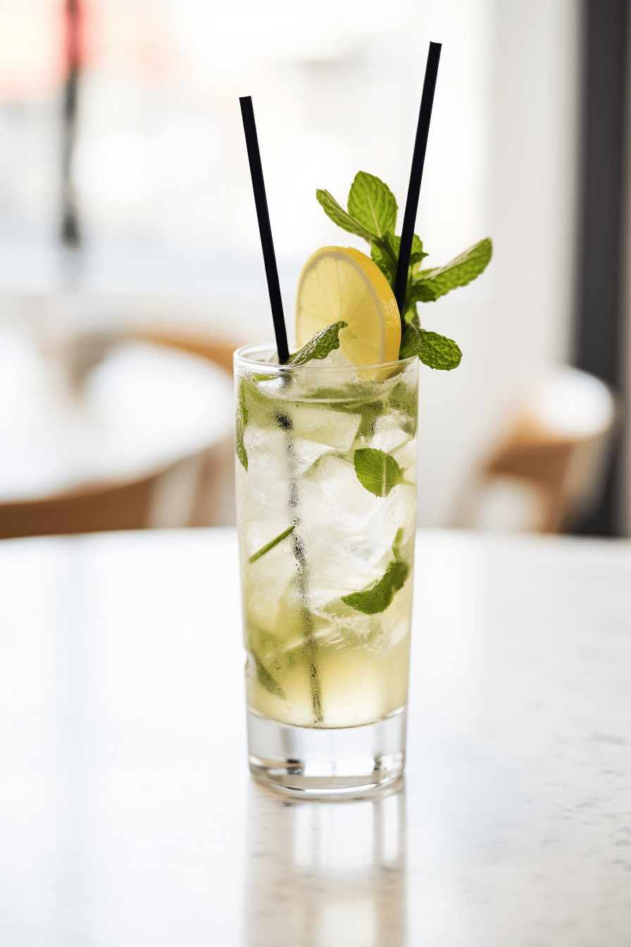 Keto Ginger Spice Cocktail Served