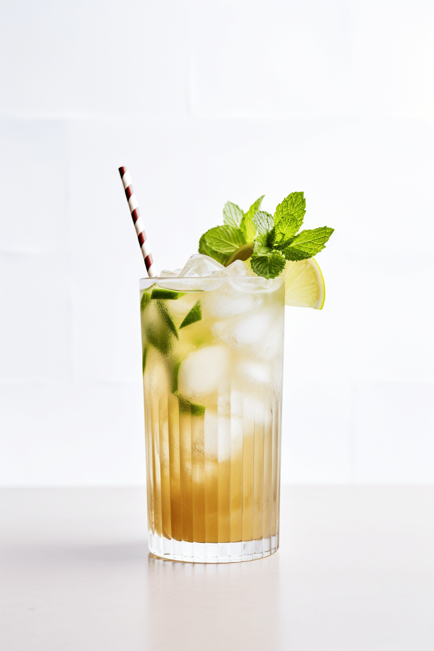 Preparing Keto Ginger Spice Cocktail