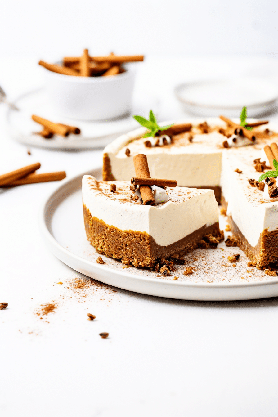 Preparing Keto Gingerbread Cheesecake