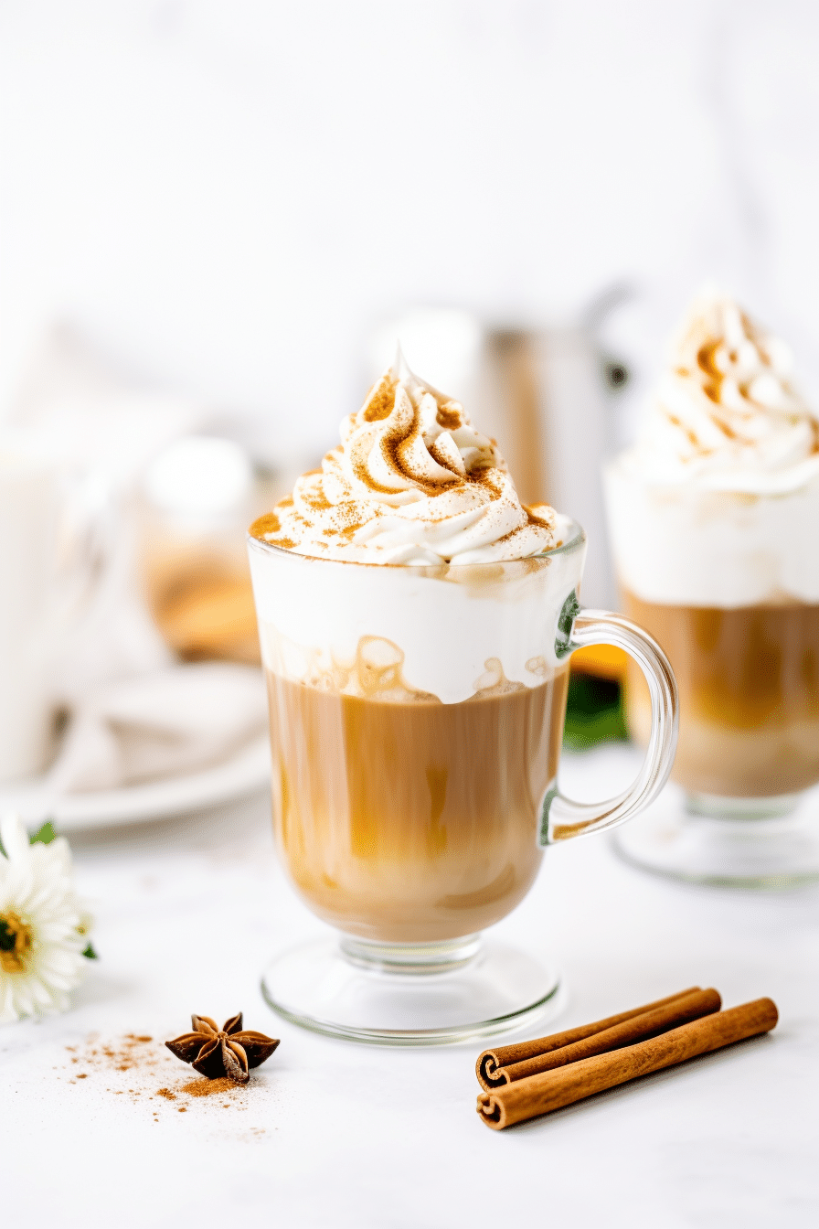 Keto Gingerbread Latte Mocktail Ready to Serve