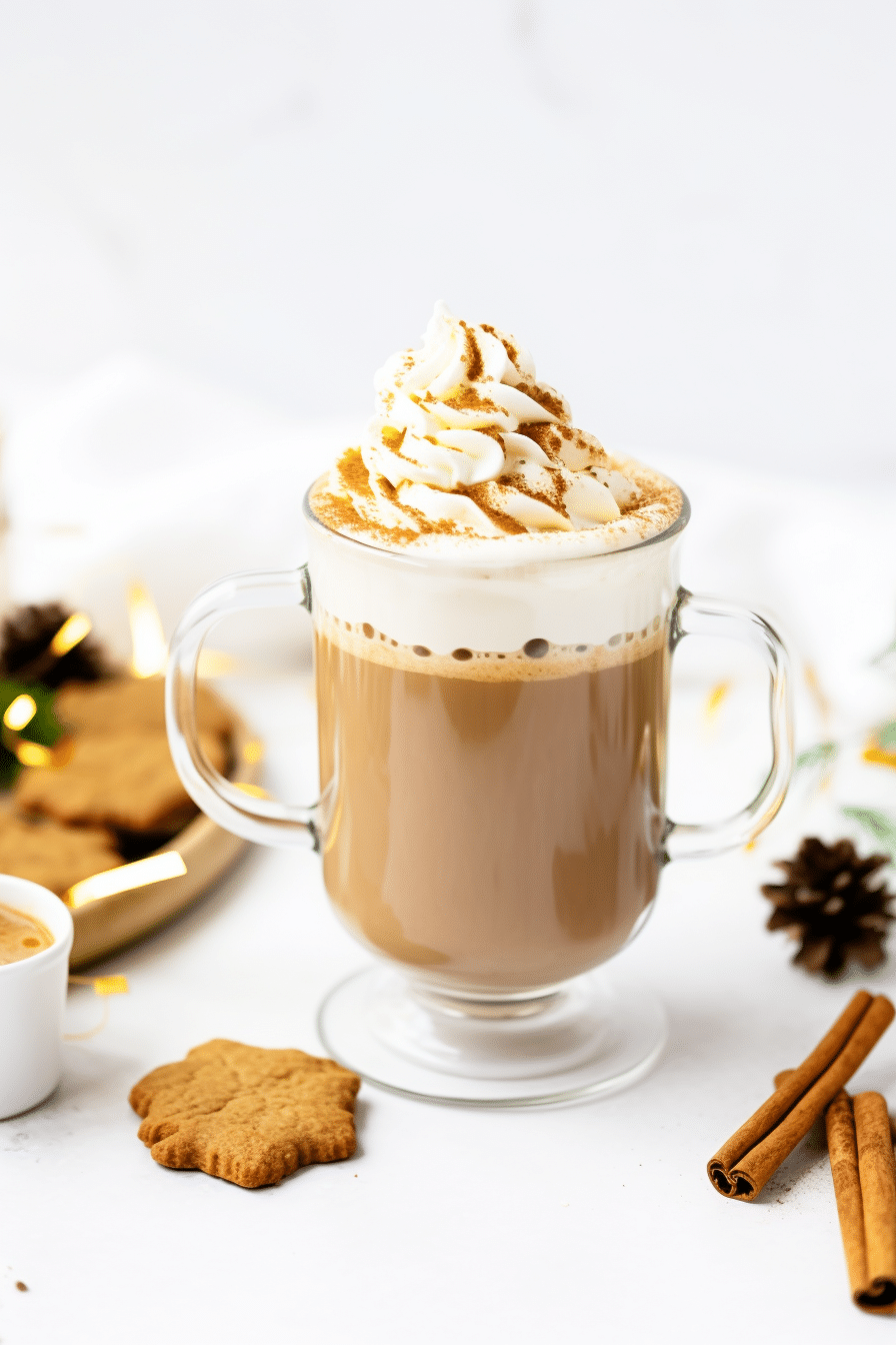 Keto Gingerbread Latte Mocktail