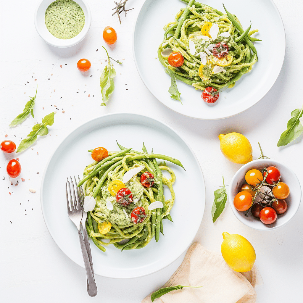 Keto Green Bean and Feta Pasta
