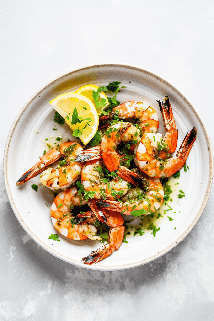 Preparing Keto Grilled Shrimp