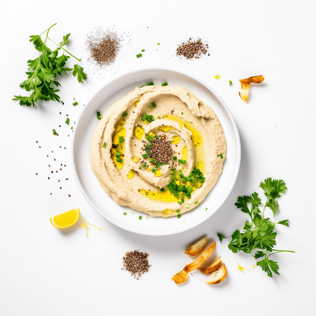 Preparing Keto 'Hummus'