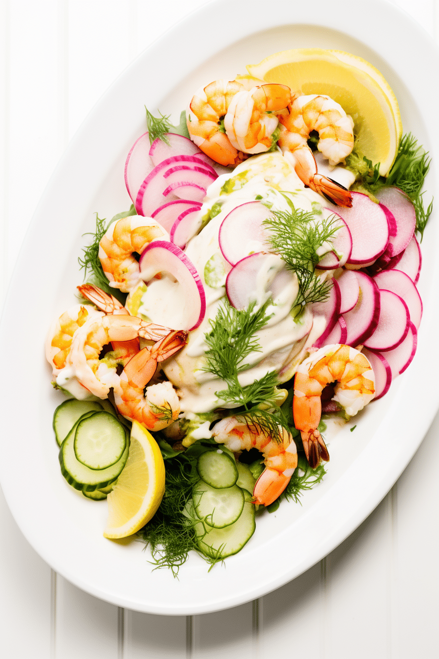 Keto Lemon Dill Shrimp Salad