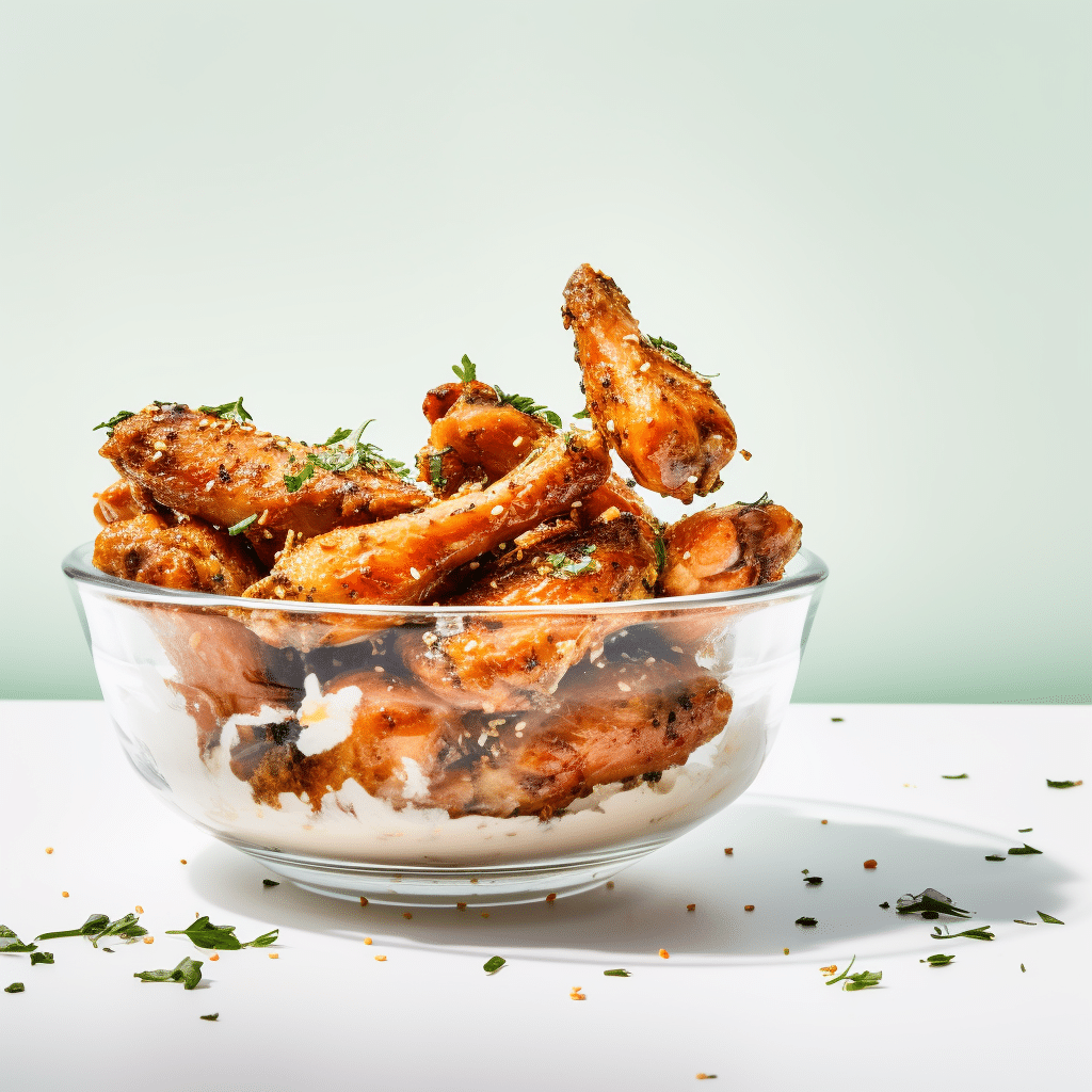 Keto Marinated Chicken Wings Ready to Serve