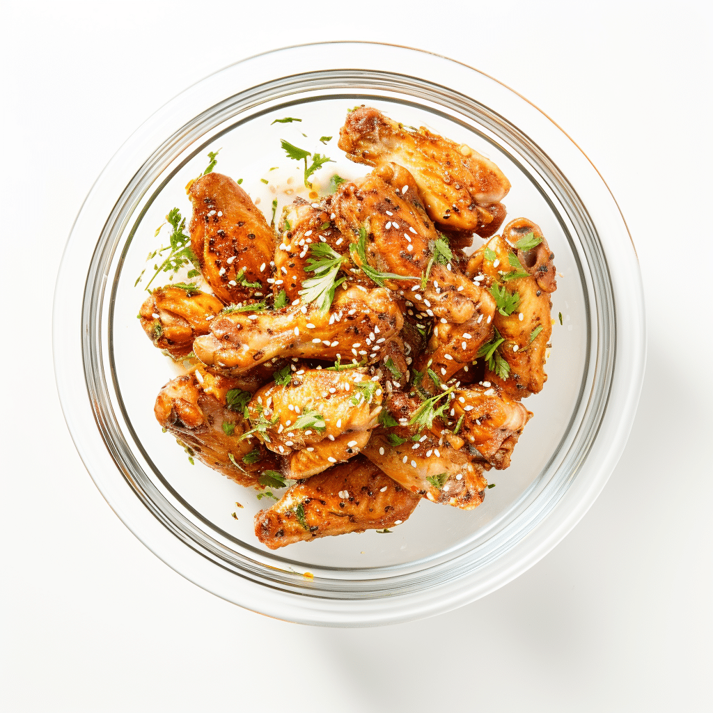 Keto Marinated Chicken Wings Marinating
