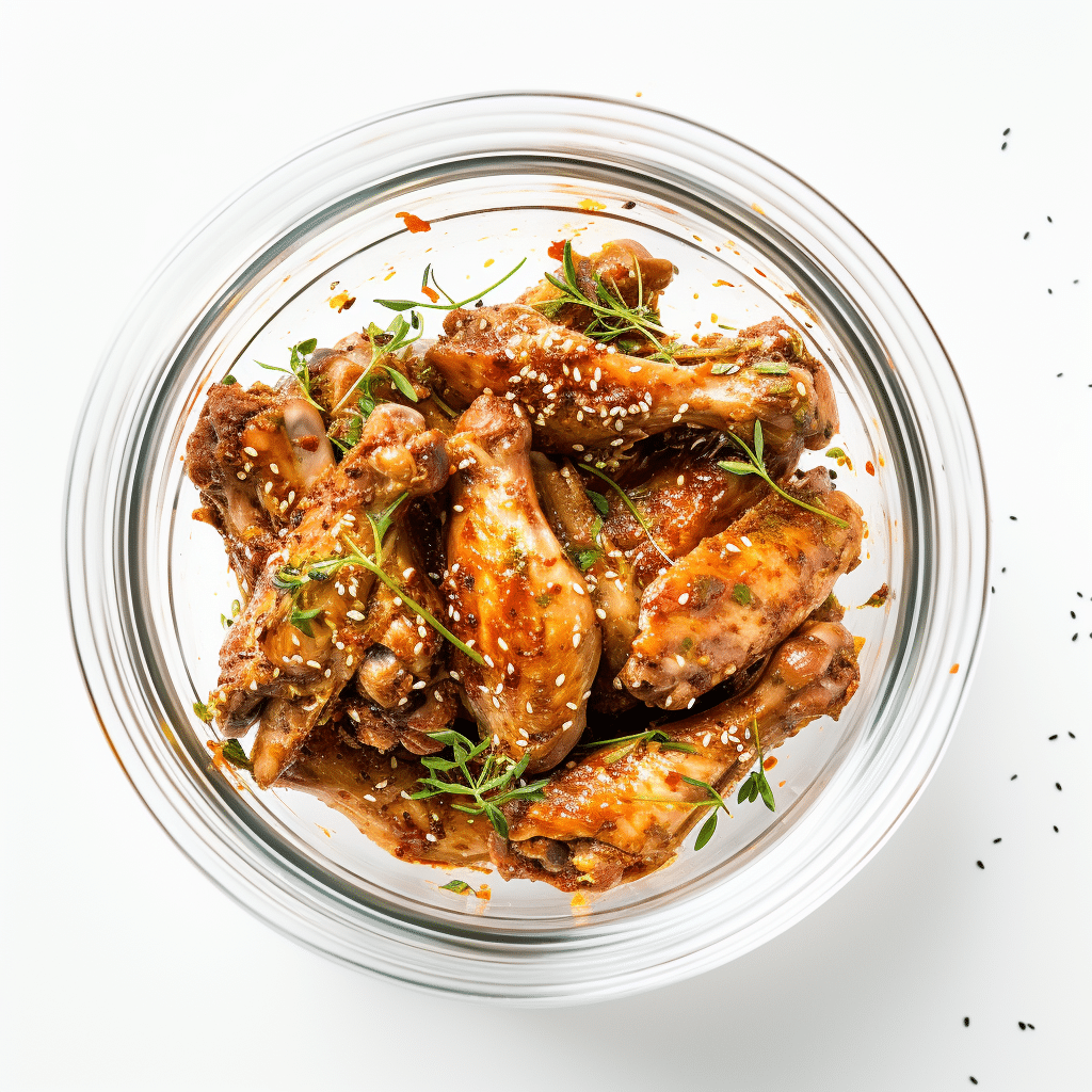Keto Marinated Chicken Wings Prep