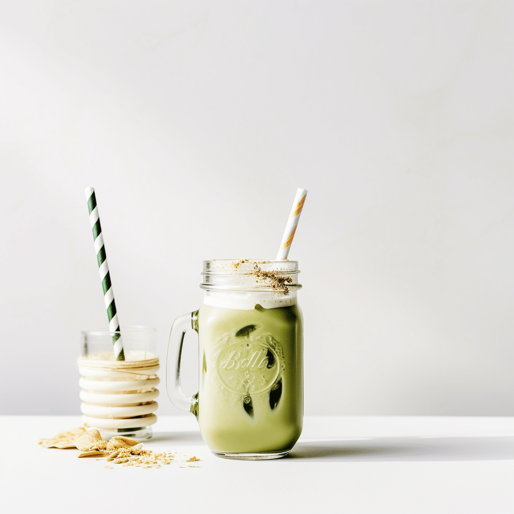 Ingredients for Keto Matcha Green Tea Smoothie
