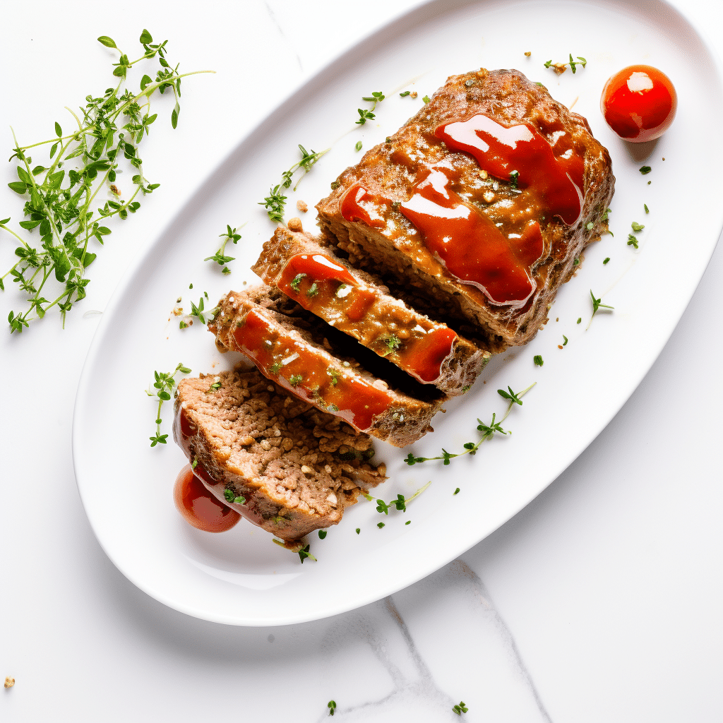 Keto Meatloaf Served