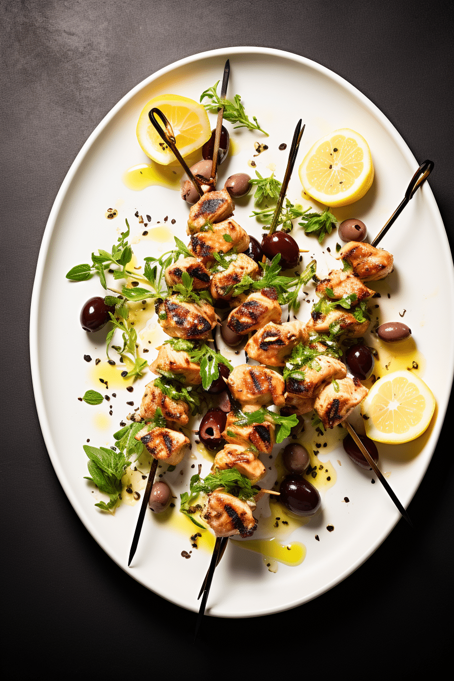 Marinating Chicken and Olives