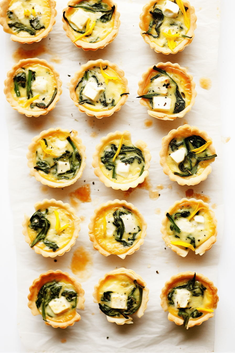 Keto Mini Quiches with Spinach and Feta