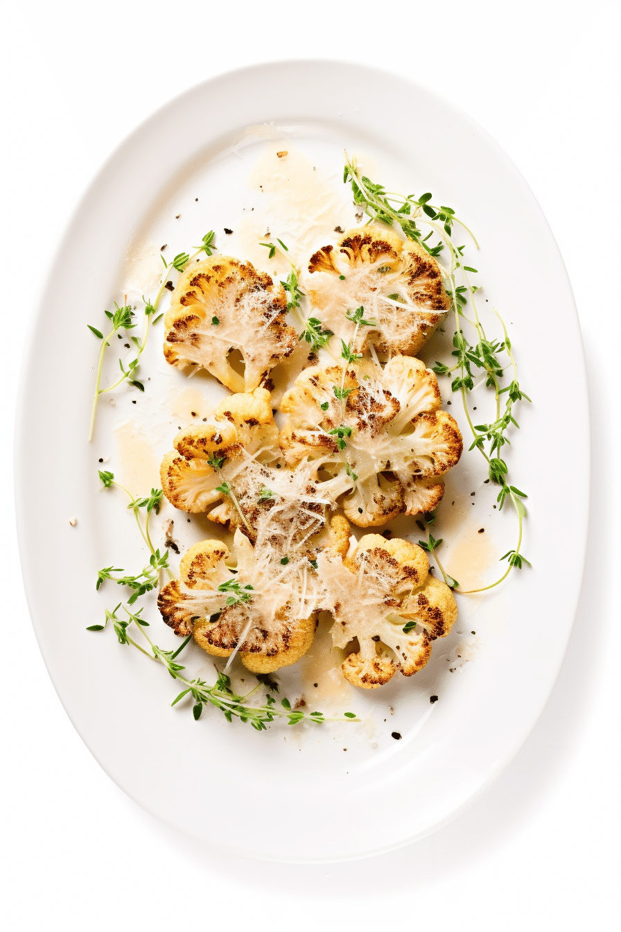 Keto Parmesan and Thyme Roasted Cauliflower Ready to Serve