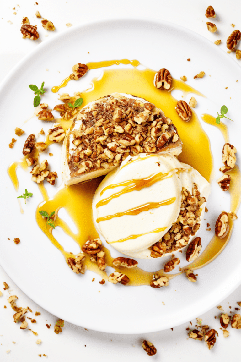 Keto Pecan Crusted Brie with Spicy Honey_001