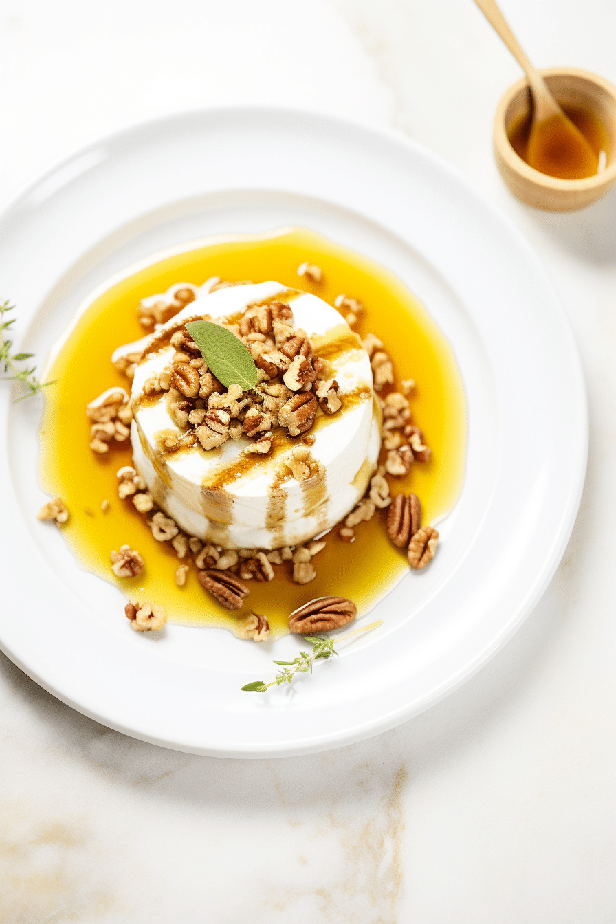 Keto Pecan Crusted Brie with Spicy Honey