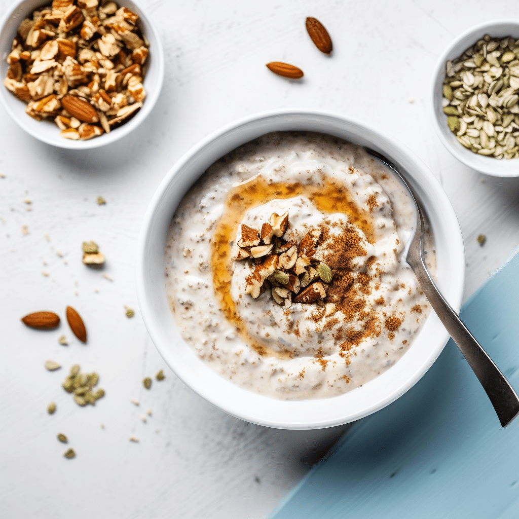 Creamy Keto Porridge in a Bowl
