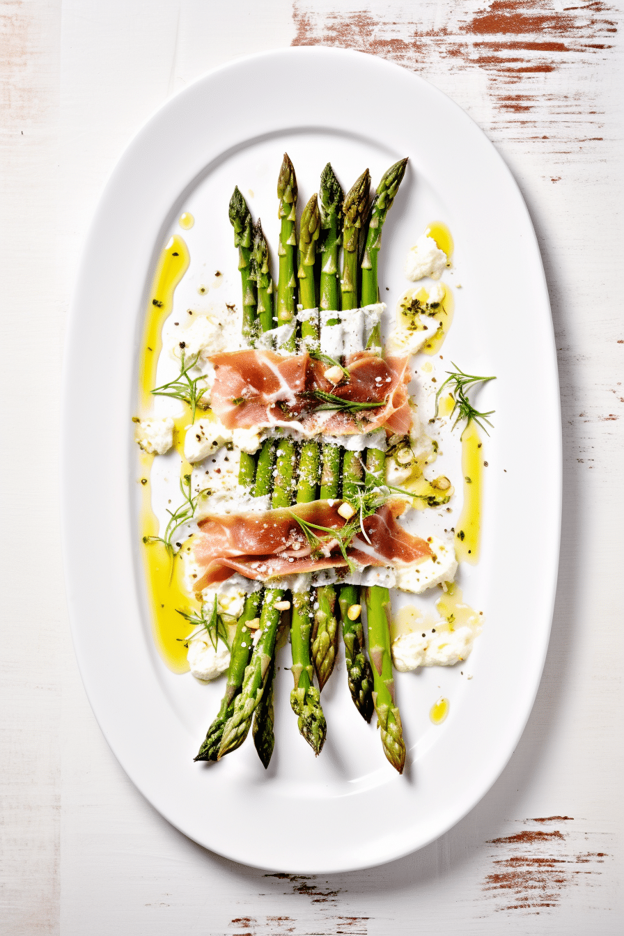 Keto Prosciutto Wrapped Asparagus with Gorgonzola