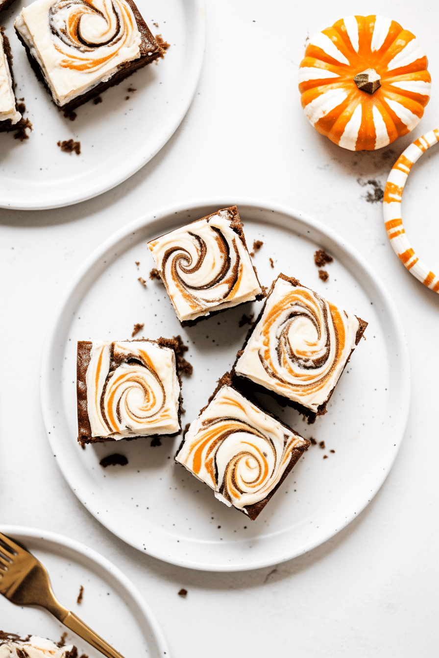 Ingredients for Keto Pumpkin Cream Cheese Swirl Brownies