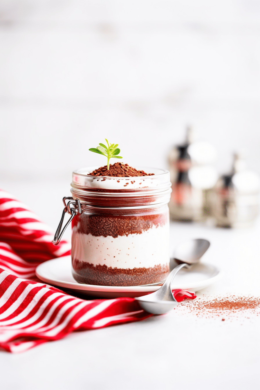 Keto Red Velvet Chia Pudding Ready to Serve