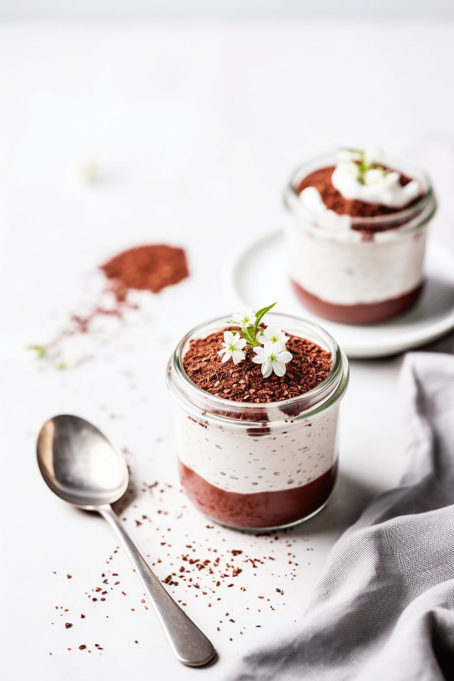 Ingredients for Keto Red Velvet Chia Pudding