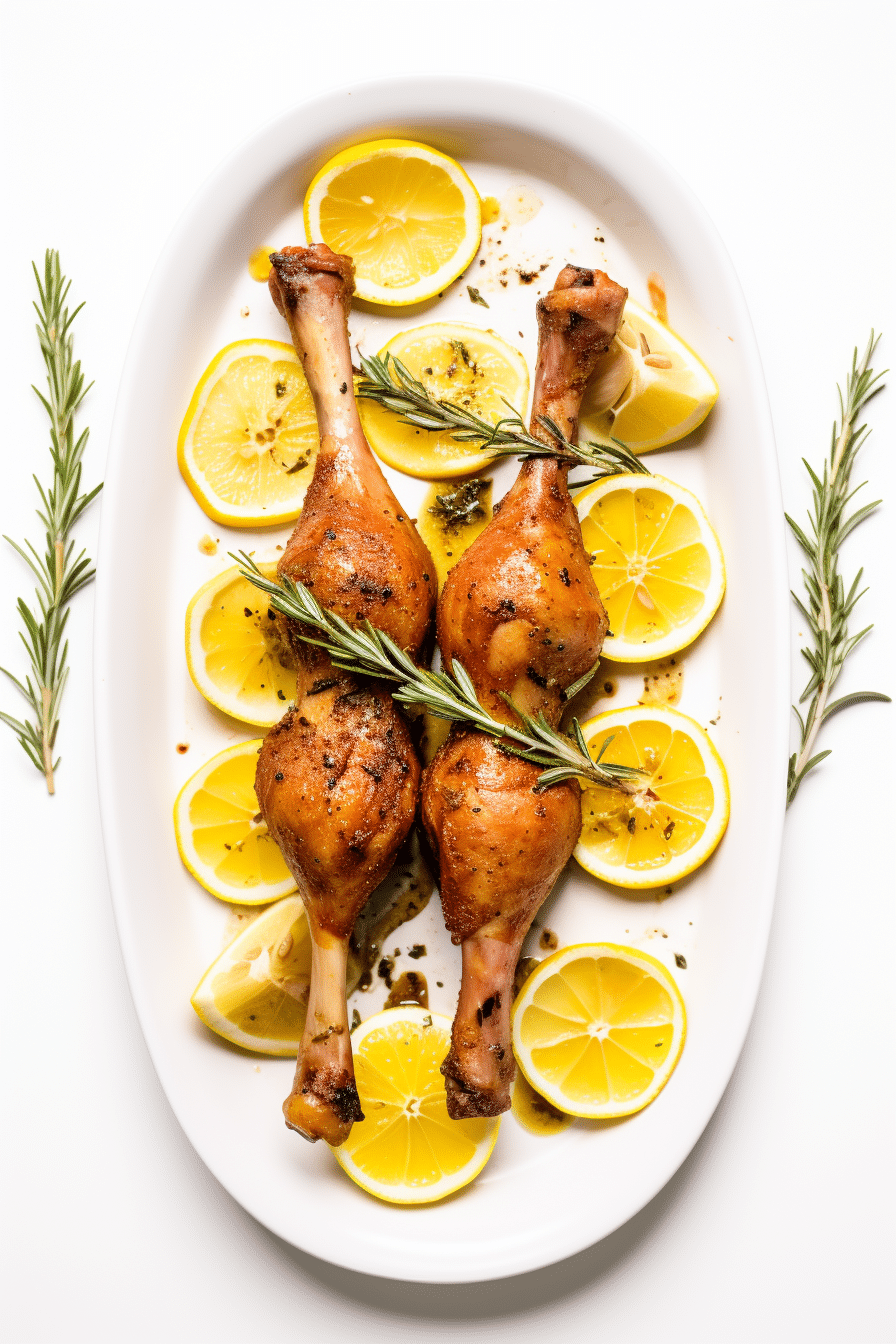 Keto Roasted Lemon and Herb Turkey Legs