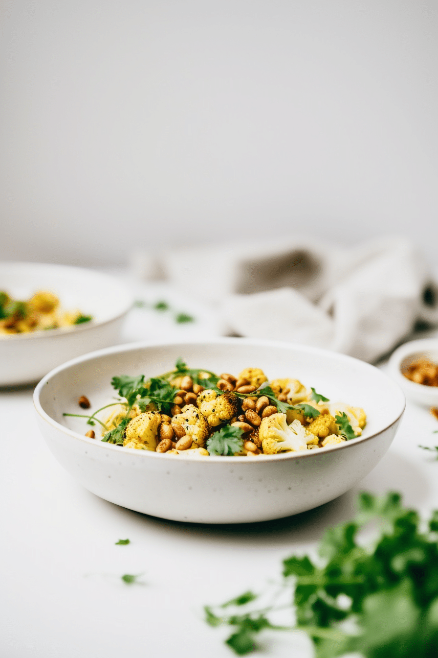 Ingredients for Keto Saffron Cauliflower Pilaf