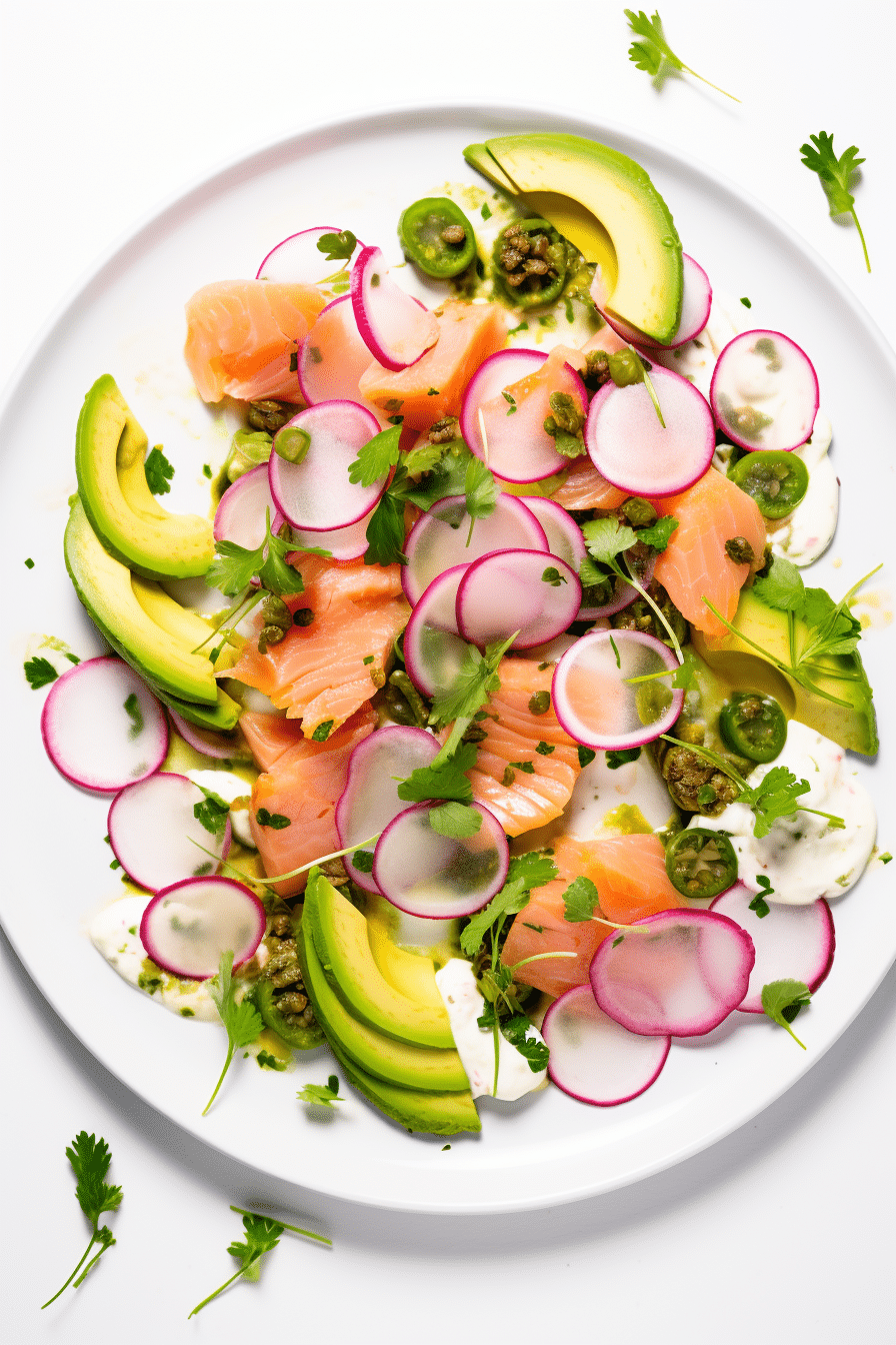 Fresh Ingredients for Keto Salmon Ceviche