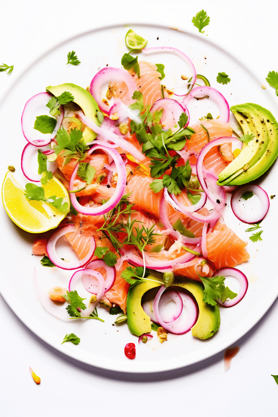 Keto Salmon Ceviche