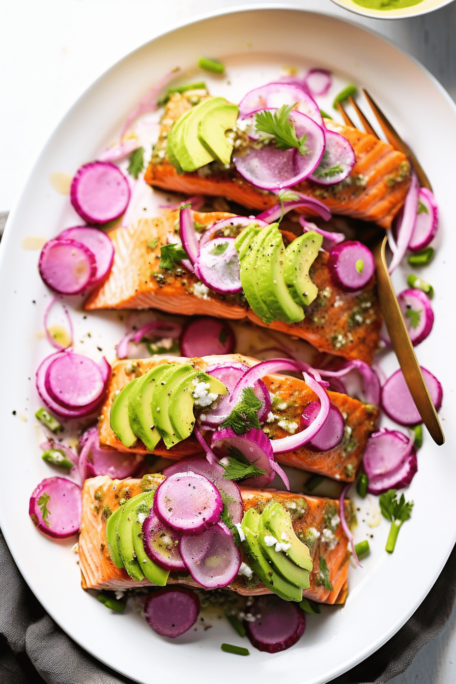 Preparing Keto Salmon with Avocado Salsa