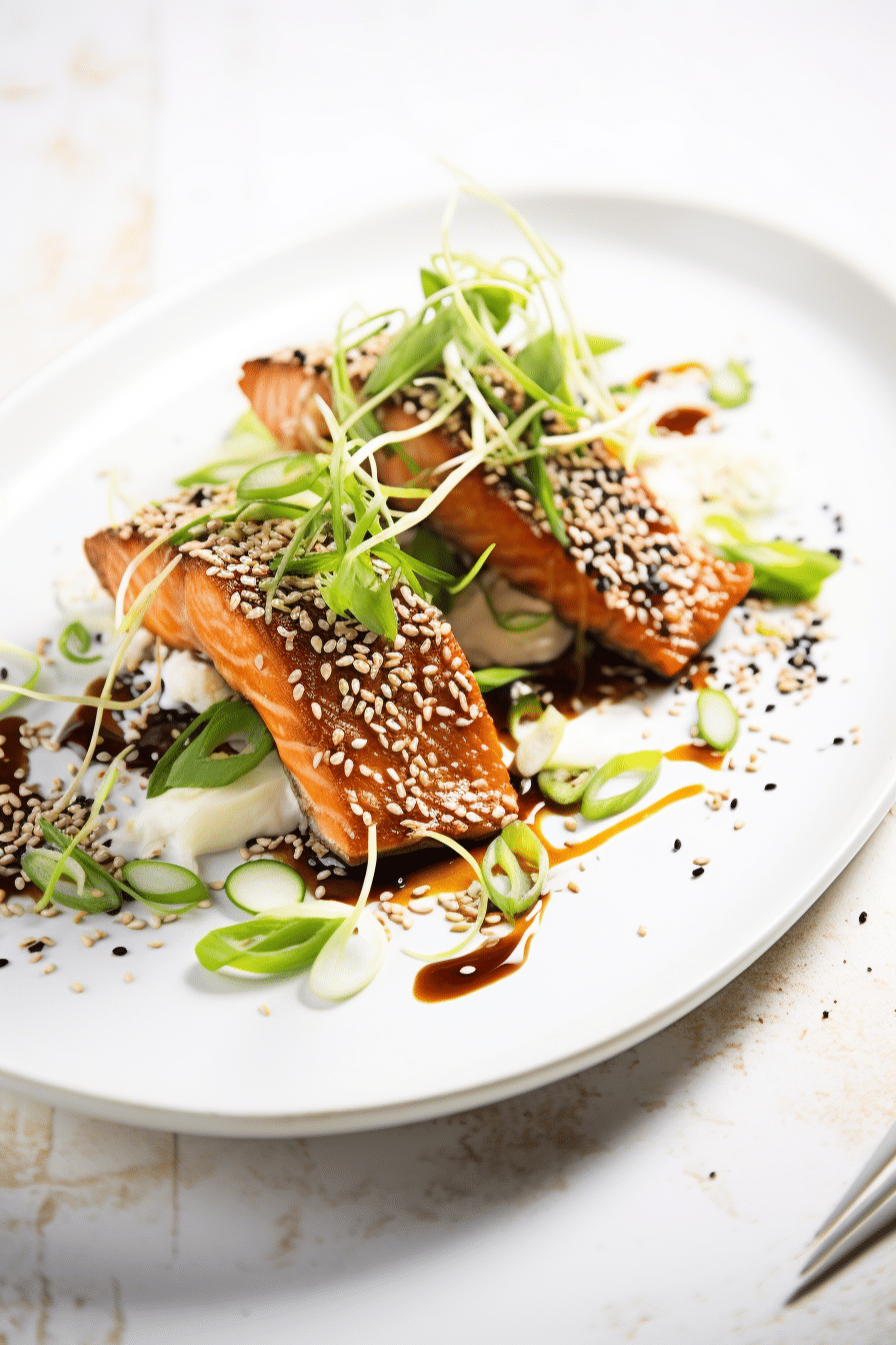 Keto Sesame Ginger Salmon Ready to Serve