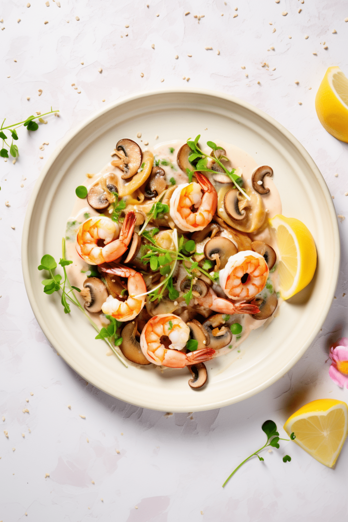 Keto Shrimp and Mushroom Alfredo_001