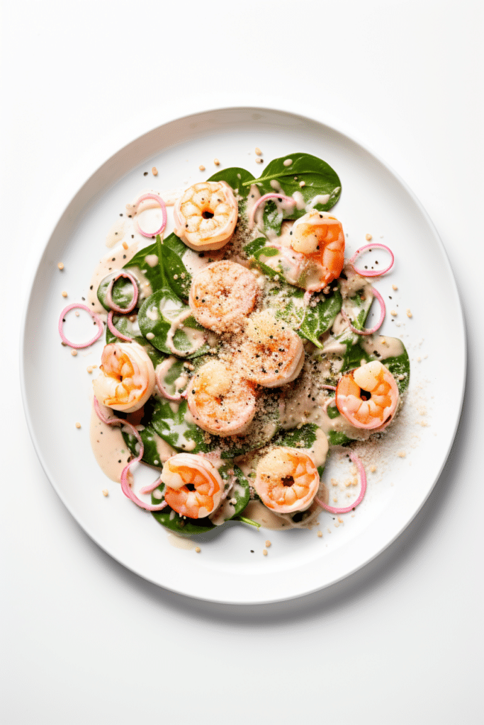 Keto Shrimp and Spinach Cream Sauce_001