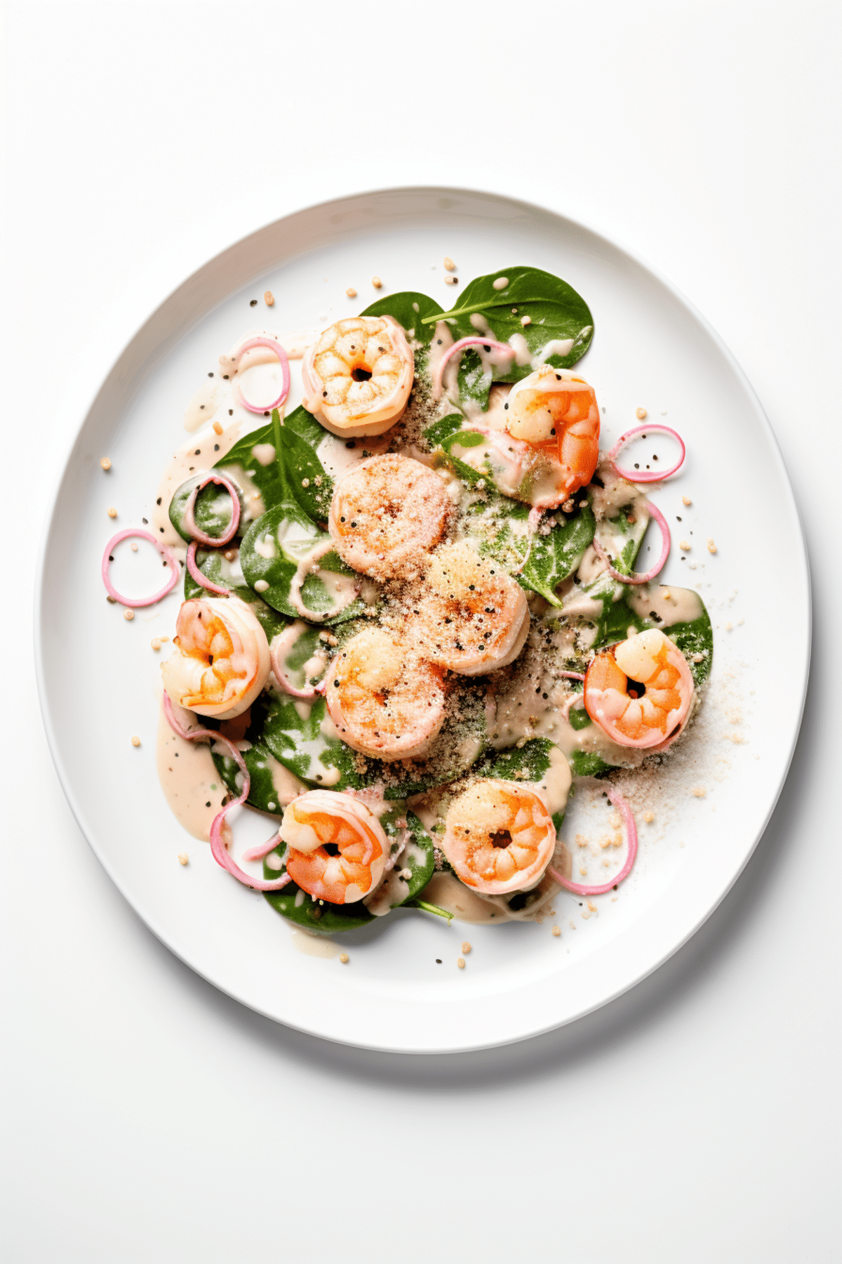 Keto Shrimp and Spinach Cream Sauce_001