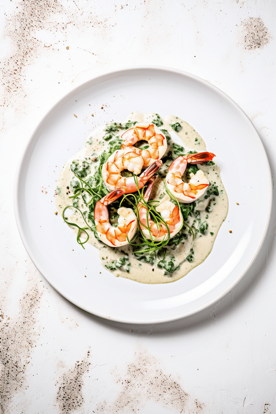 Preparing Keto Shrimp and Spinach Cream Sauce